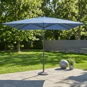 8'x10' Designer Rectangle - Infinite 360° Auto Tilt Solar Lux Umbrella - Indigo