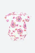 Coco Moon Baby Onesie in Hibiscus Kiss