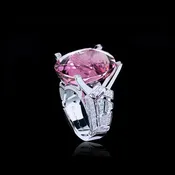 Abstract Ring | Pink Tourmaline & Diamonds