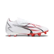 Puma Ultra Match FG/AG Men's Soccer Cleats - White/Black/Orchid