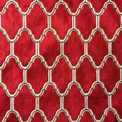 Alaya Fabric | Geometric Cut Velvet Fabric | Drapery & Curtain Fabric and Upholstery Fabric