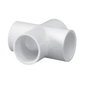 1-1/4" PVC Schedule 40 Cross (Slip Socket x4) White