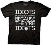 Archer Idiots Doing Idiot Things Exclusive Black T-Shirt