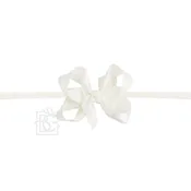 Beyond Creations 1/4" Pantyhose Headband Medium Satin Antique White