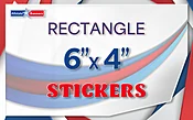 Rectangular Stickers 6"x4"