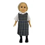18" Doll Uniform - Plaid 44 Jumper with Shirt