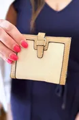 Bessie Canvas Wallet with Snap Closure