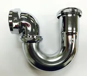 1 ½ IPS Brass Elbow  X 1 ¼ CP Tubular Brass LA Trap L/CO 17 GA Cat. No. 722C106