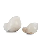 Alabaster Bird Sculpture - Pair of 2