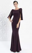 Alexander by Daymor 1259 Split Cape Sleeve Mermaid Gown