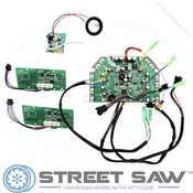 Hoverboard Circuit Board Replacement Parts Kit + Bluetooth (Green, TaoTao, Black Motor Connectors)