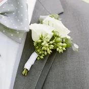 Boutonnière: White