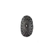 12-8140 Oval Bali Print Ring