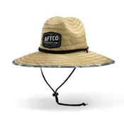 Aftco Men's Boatbar Straw Hat in Blue Scatter Camo