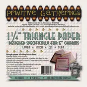 1.25" finished Triangle Paper by Primitive Gatherings - for 5" charms
