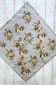 Cotton Orchid Gray Bandana