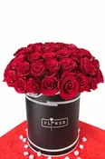 Unique Black Red Rose Box