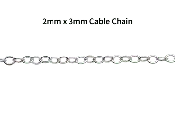 10m Spools of Various Chains for Jewelry-Making - Available in Silver and Gold - Hypoallergenic - Electro-plated - Made of Brass