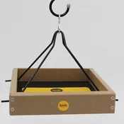 Birds Choice Small Hanging Platform Tray Feeder – Recycled Poly, Taupe