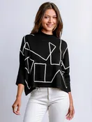 Aja Ortho Top-Black/White