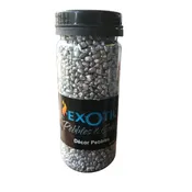 Exotic Pebbles Silver Metal