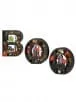 10"MDF LED/Timer "BOO" Houses (Set Of Three)