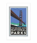 11x17 Print - Golden Gate National Parks Bridge