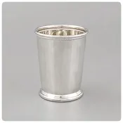 American Sterling Silver Mint Julep Cup with Beaded Trim, Empire Silver Company, Brooklyn, NY, New