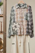Vintage Patchwork Plaid Top