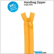 24" wide Handbag Zipper - Buttercup