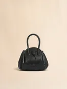 Petit sac Tulipea en cuir noir