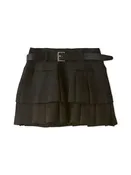 Belted Tiered Skort