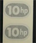 10HP Horsepower Decal Set for Cub Cadet Engines