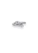 Lina Bypass Ring in White Gold