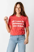 All I want for Christmas is Eras tickets t-shirt red