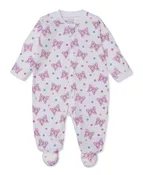 Kissy Love Flutterby Flowers StretchFlex Zip Footie