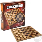 10" Wooden Checkers Set