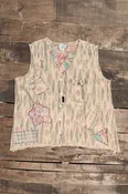 Balinese Walks Vest - Plum Tribal