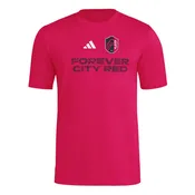 ADIDAS PRE-GAME FOREVER CITY RED CITY RED TEE
