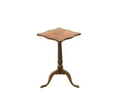 Antique Tri-Pod Padfoot Candle Stick Table — White Barn Antiques