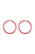 2.25" TUBE JELLY HOOP EARRINGS