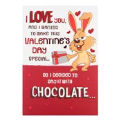 Hallmark Valentine\’s Day Card \’Chocolate\’