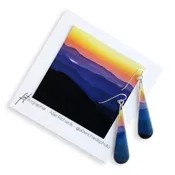 Blueridge Vista Earrings hand crafted in Oregon sterling silver