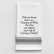 2 or 3 glasses of wine...Kitchen Towel