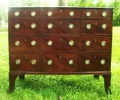 1775 "Museum Quality" Hepplewhite Gentleman's Chest American Federal Furniture Georgian