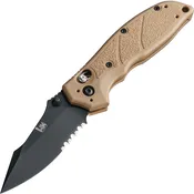 Hogue HK Exemplar Manual Folder 3.25" Partially Serrated Clip Point Blade Knife