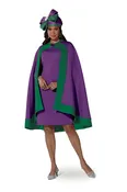 Cape Sheath Dress -U0617