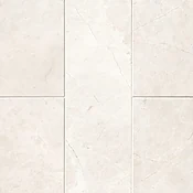 Arctic White Brushed Marble Wall and Floor Tile - 4 x 12 in.