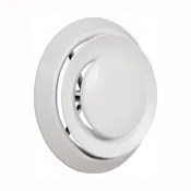 Imperial DR-08 Premium Round Air Diffuser with Collar, Steel, White