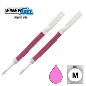 2 Pk Pentel LR7-P EnerGel Refills, 0.7 mm Medium, Pink